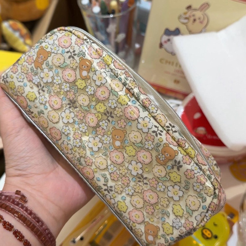 リラックマの美しい花柄ペンケース、可愛くて美しい収納バッグ、 - Good Floral & Wedding Decor Supply のレビューと価格