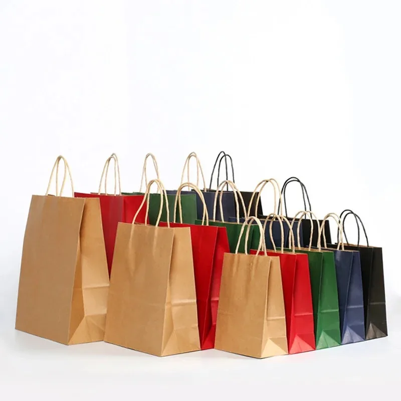 10個入り、30個入り、50個入りの取っ手付きクラフト紙袋。 - Wedding/Event Supply Store のレビューと価格