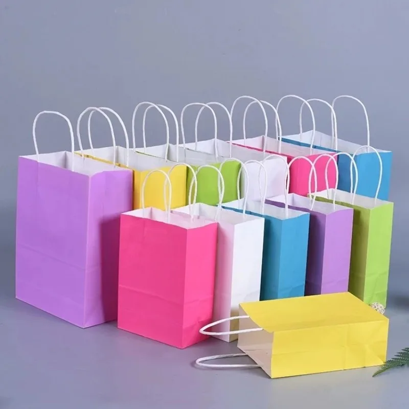10個入り、30個入り、50個入りの取っ手付きクラフト紙袋。 - Wedding/Event Supply Store のレビューと価格